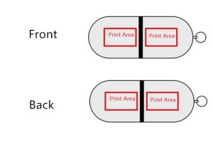 rubber oil usb print area