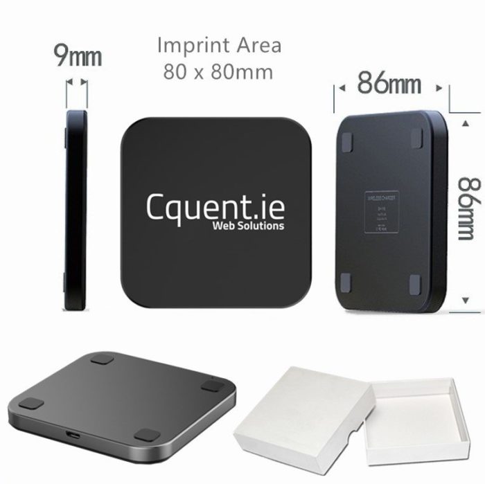 square branded wireless charger