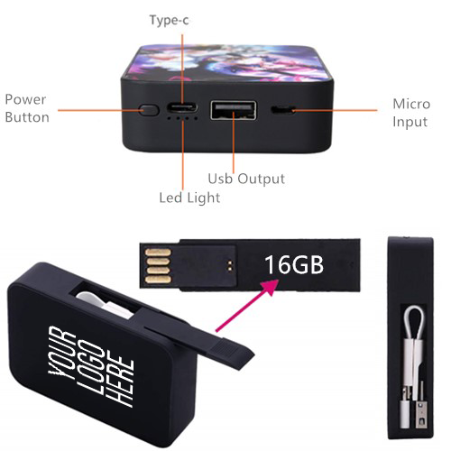 USB chips 5200mah power bank