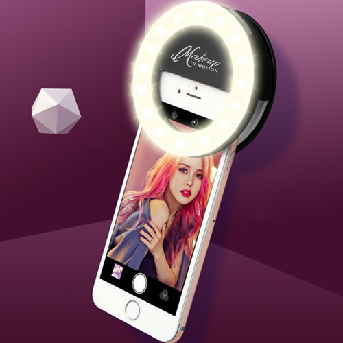 Personalised ring selfie light