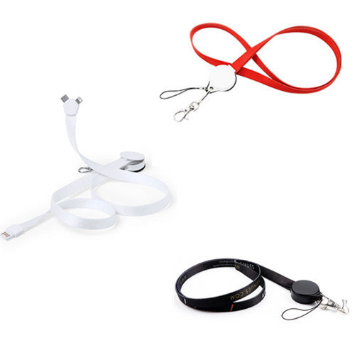 promo 3 in 1 lanyard charging cable for promotions