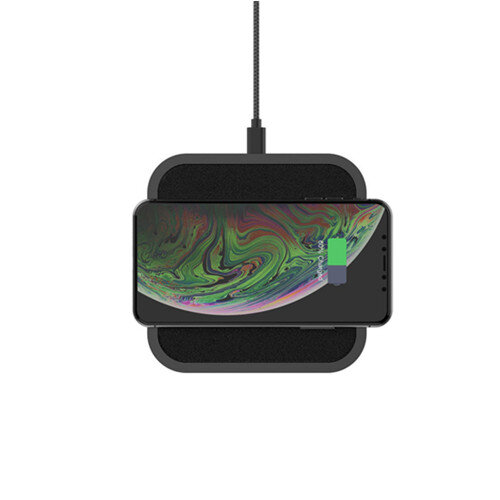 10w leather wireless charger with type c output