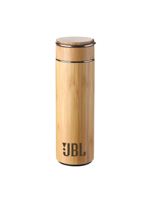 400ML Bamboo Flask Thermos Natural Real Bamboo Shell Bottle With Handle And Custom Laser Logo for promotions