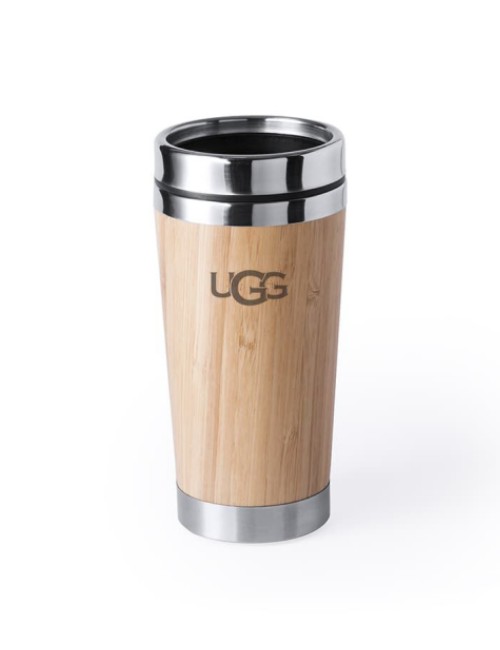 450ml Personalized Bamboo Wood Stainless steel Mug travel Car Tumbler